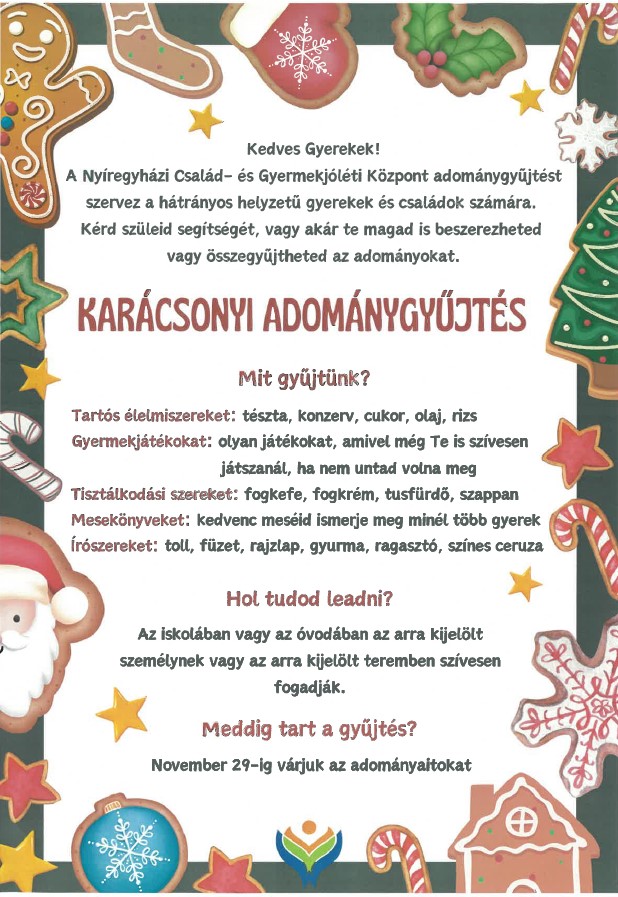 Karácsonyi adománygyűjtés