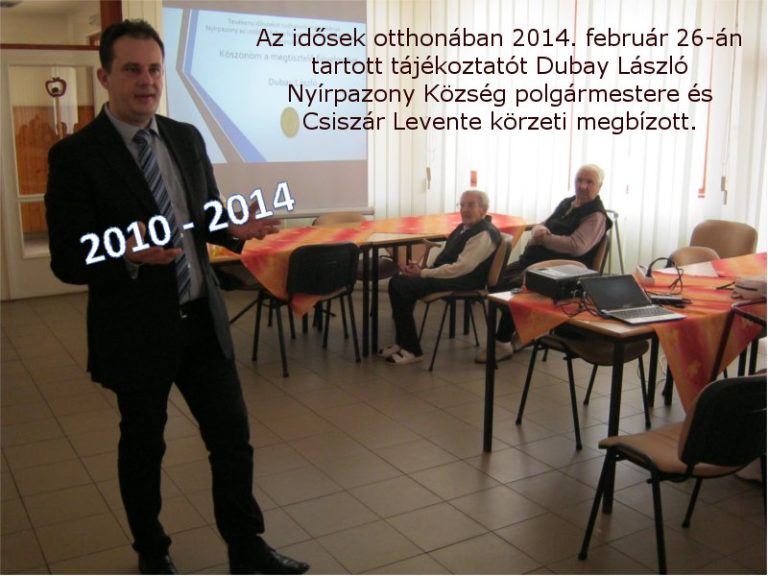 Nyírpazony IDŐSEK OTHONA TÁJÉKOZTATÓ